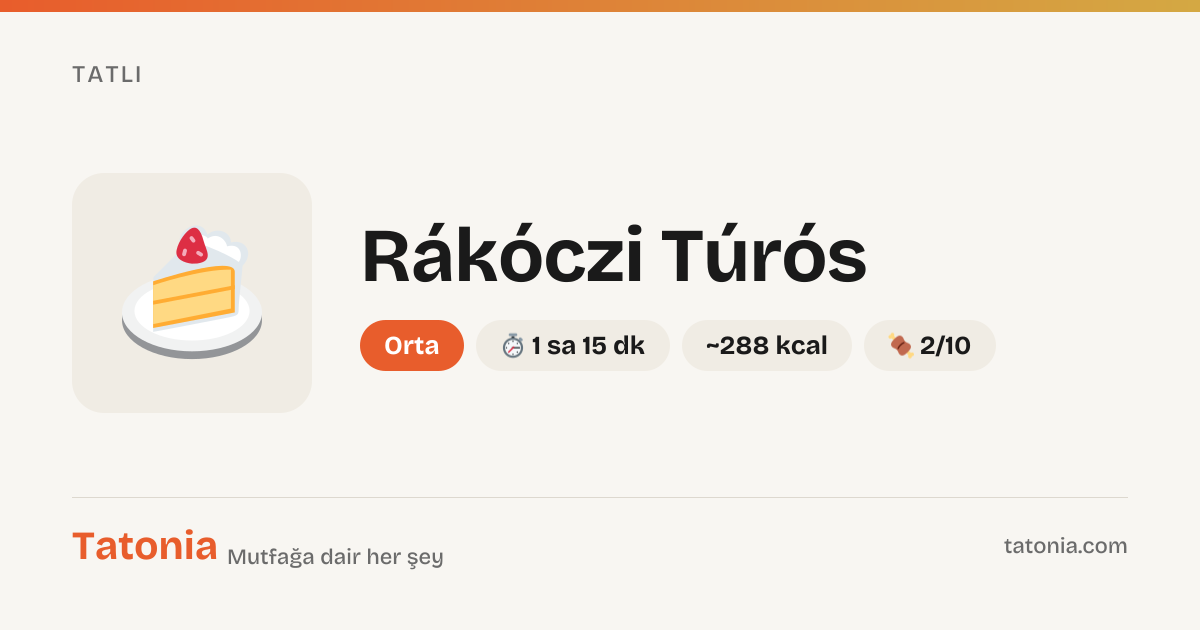 Rákóczi Túrós | Tatonia